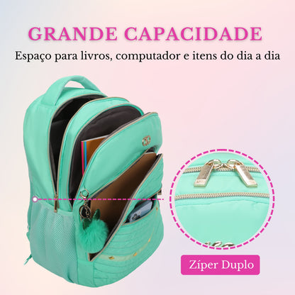 Bolsa Mochila Rania Santino - SAB415U53 - Pistache