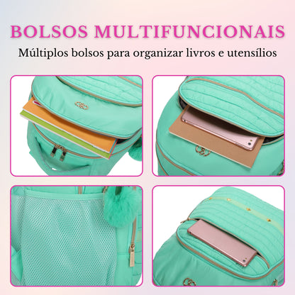 Bolsa Mochila Rania Santino - SAB415U53 - Pistache