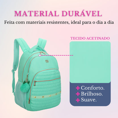 Bolsa Mochila Rania Santino - SAB415U53 - Pistache