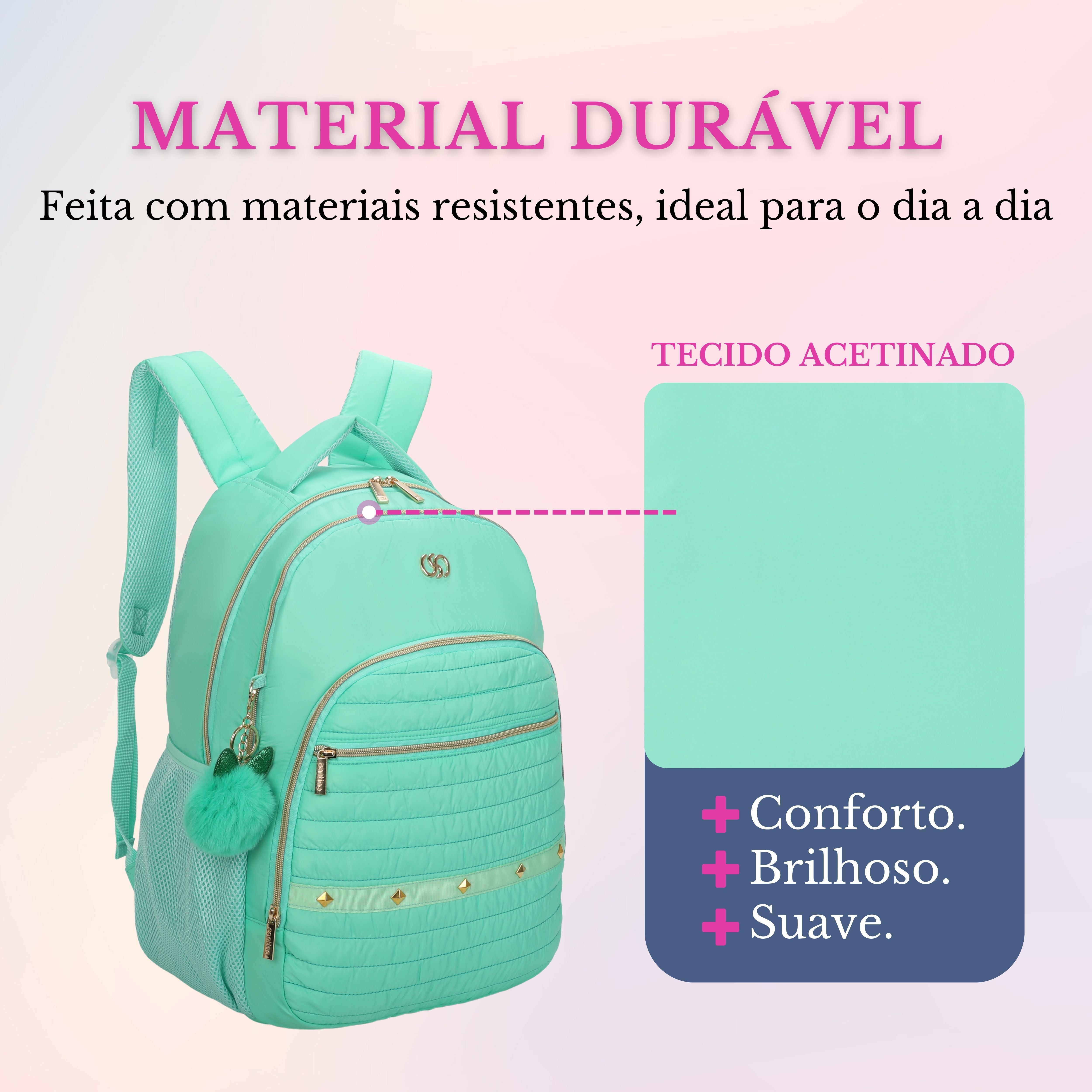 Bolsa Mochila Rania Santino - SAB415U53 - Pistache