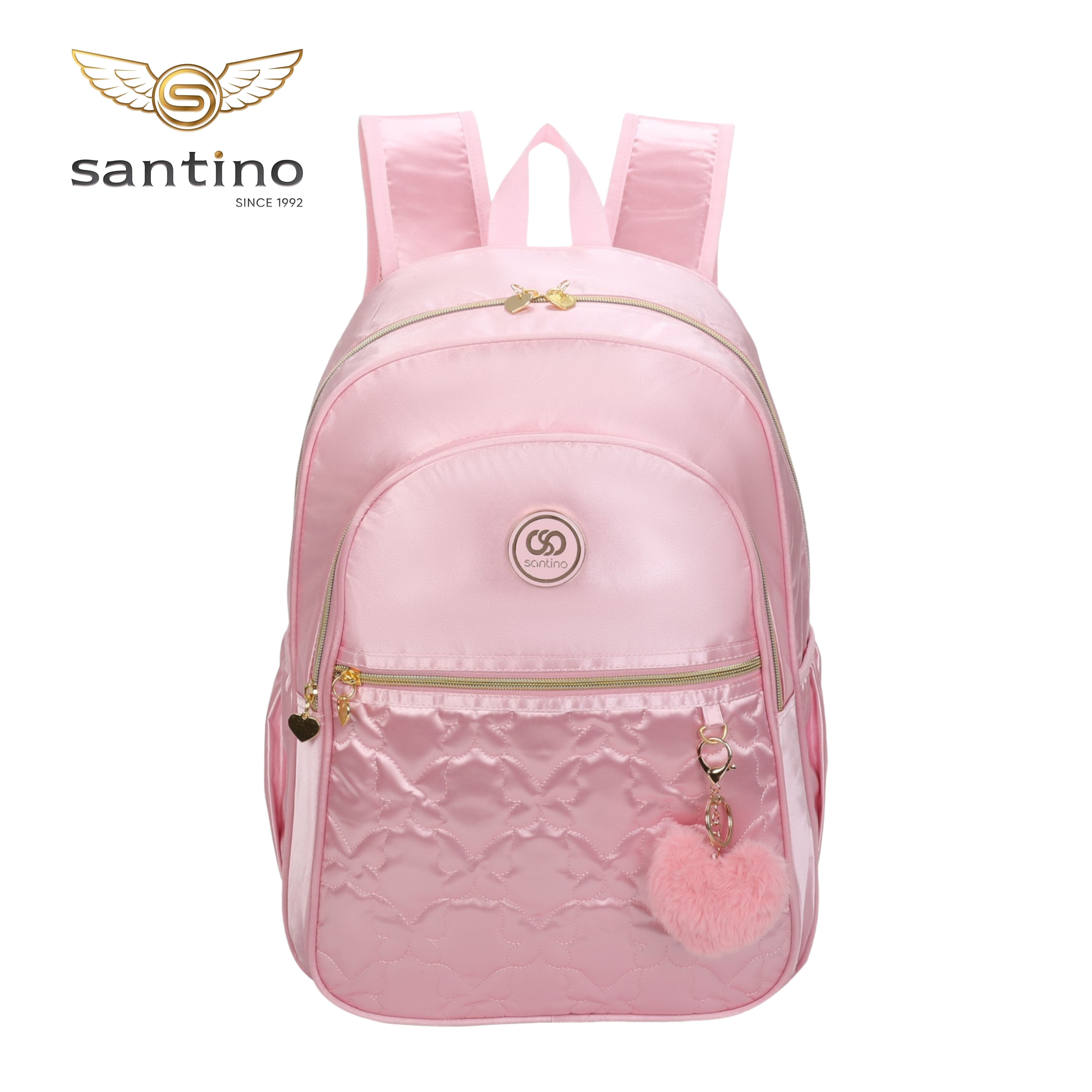 Mochila Sweet Girl Butterfly by Santino Poliéster SAM230U Rosa