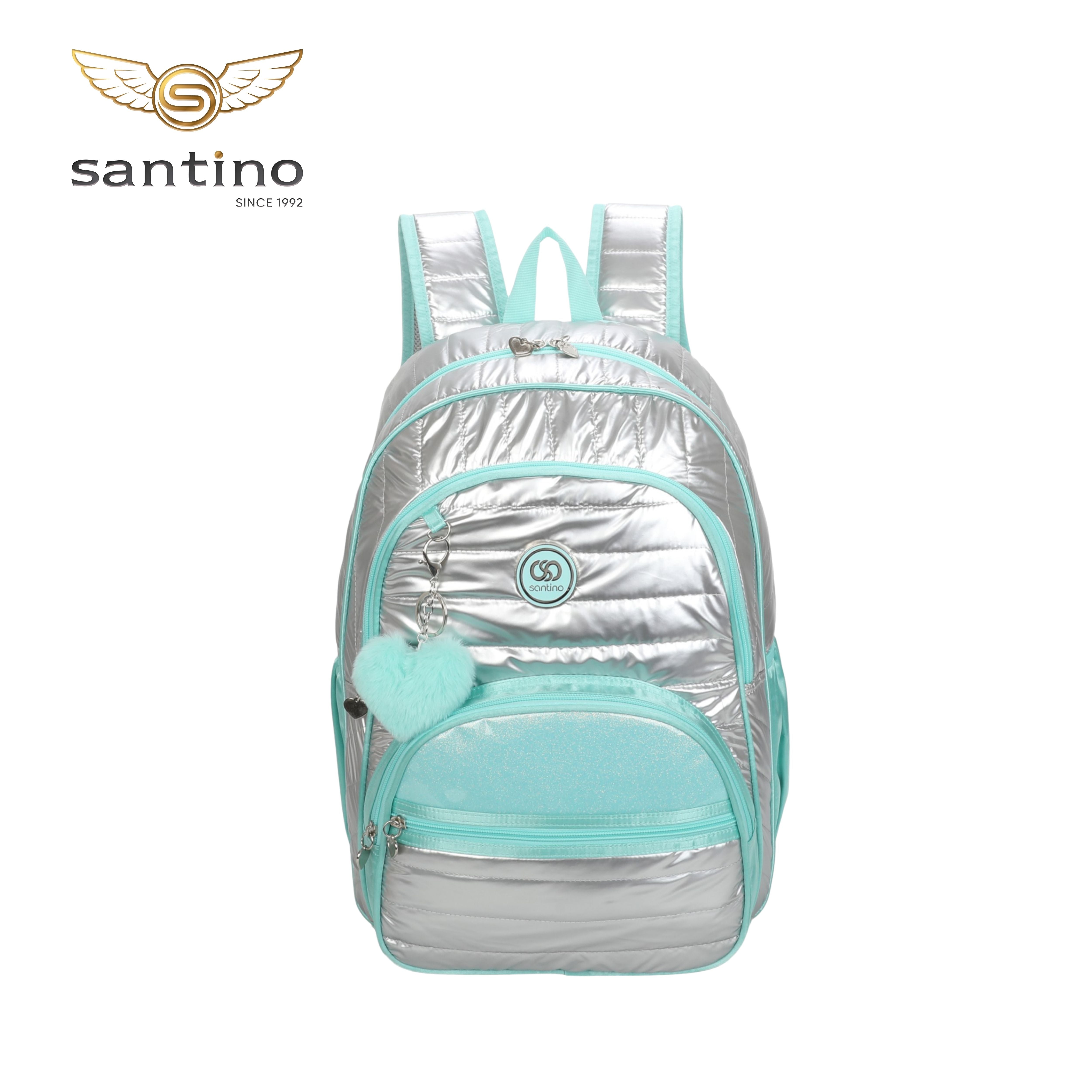 Mochila Sweet Girl Silver Wish by Santino Poliéster SAM233U Azul turquesa
