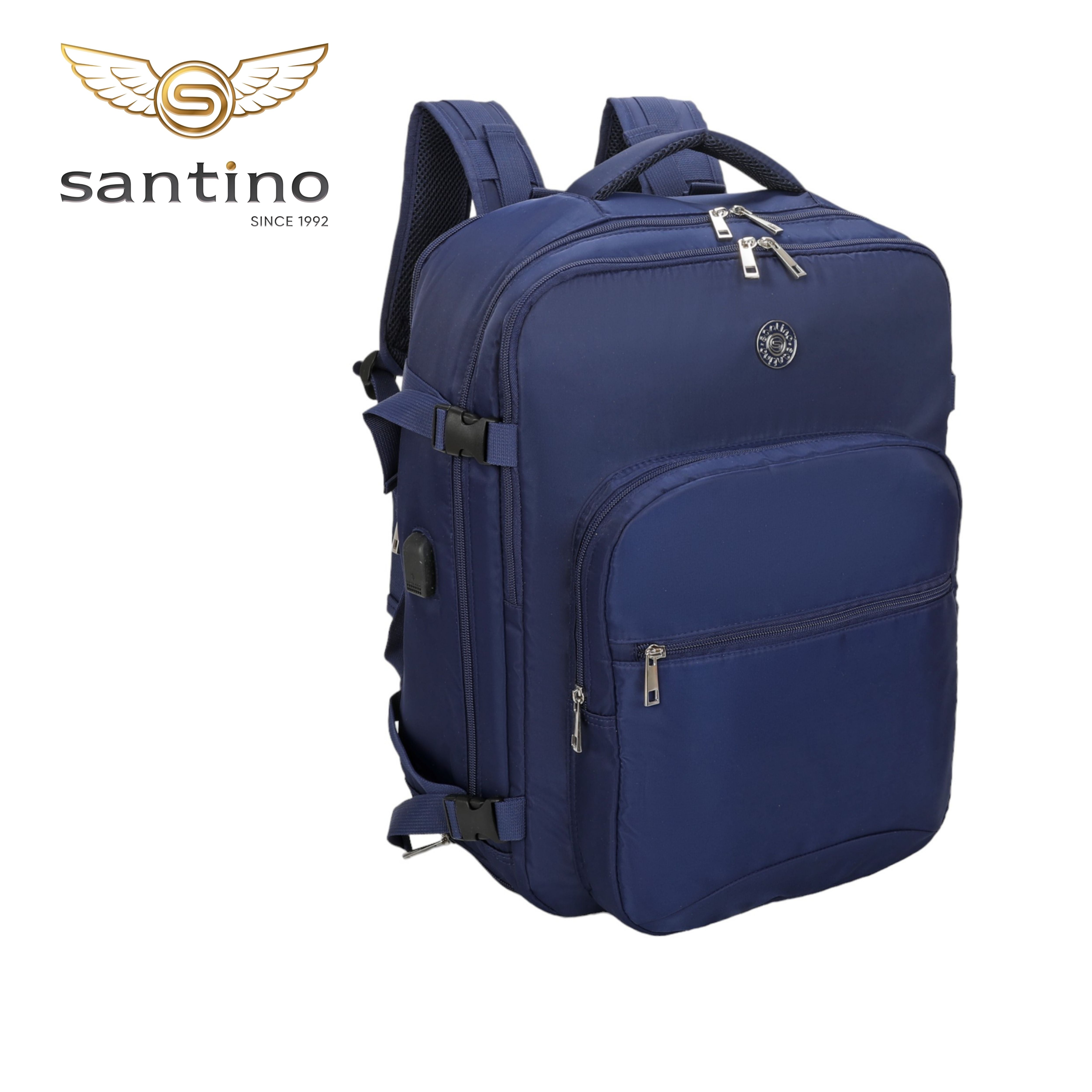 Mochila Notebook Oslo Pol Santino  - SAN405U Azul Marinho