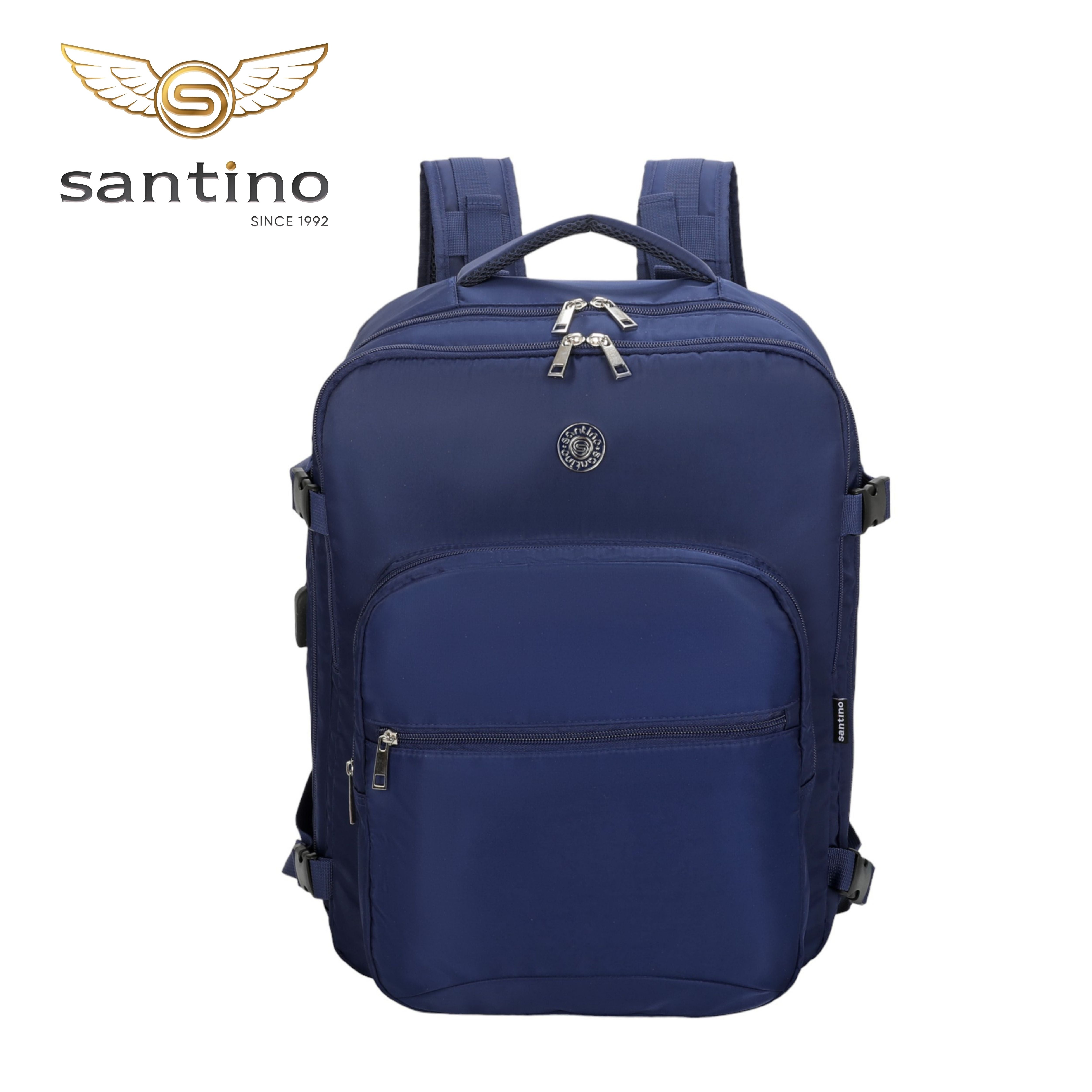Mochila Notebook Oslo Pol Santino  - SAN405U Azul Marinho