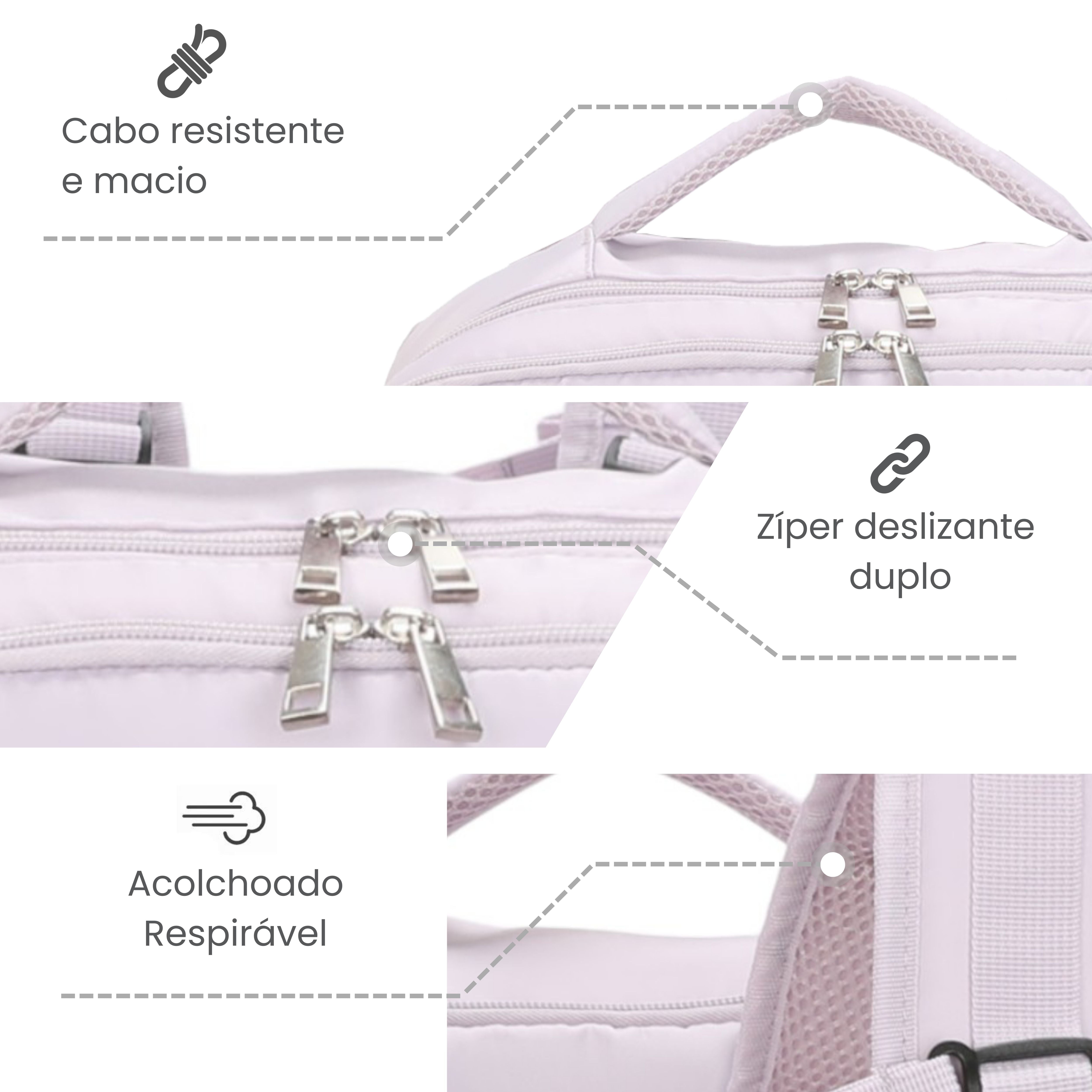 Mochila Notebook Oslo Pol Santino  - SAN405U Lilas