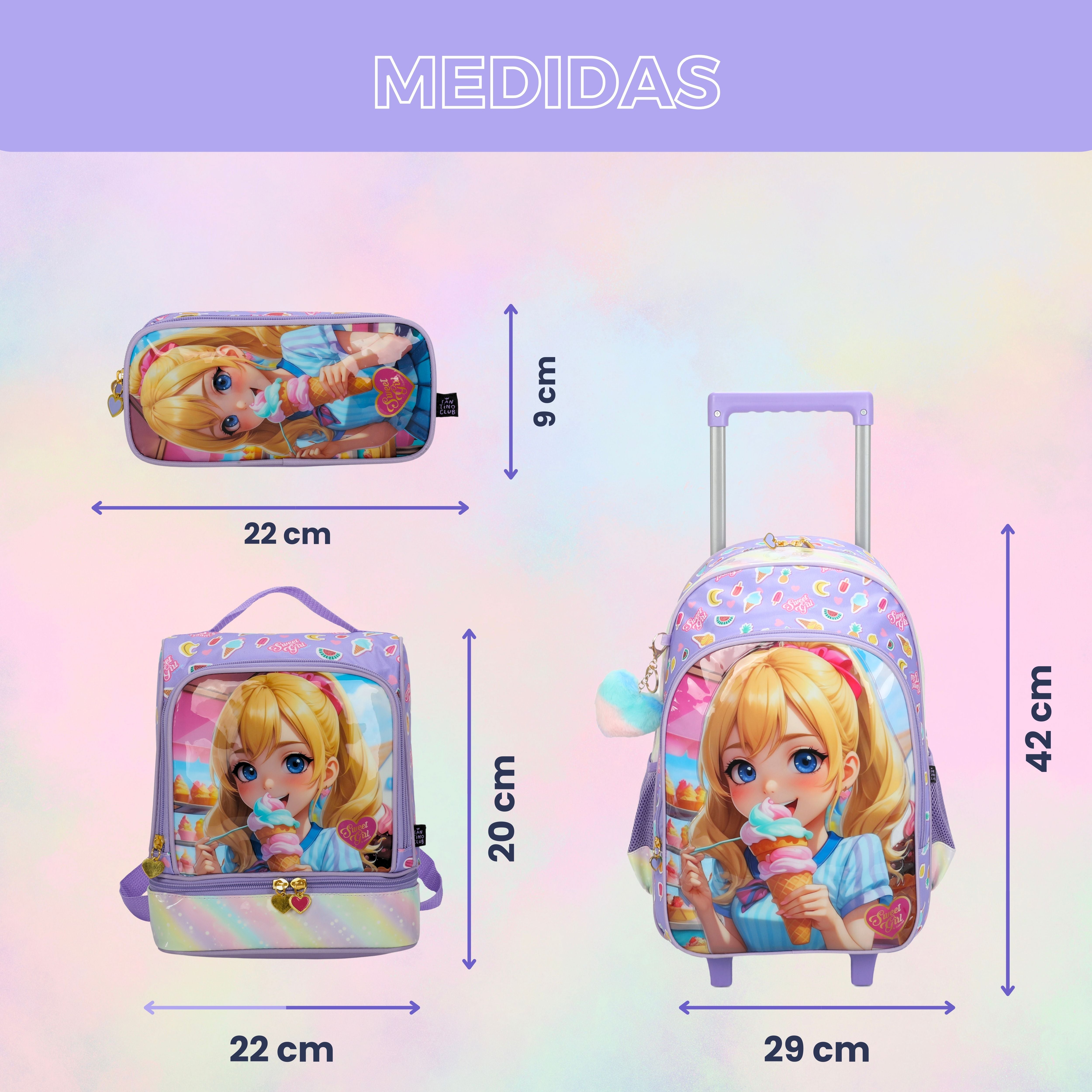 Kit Infantil Sweet Girl Ice Cream by Santino -  SGK20U