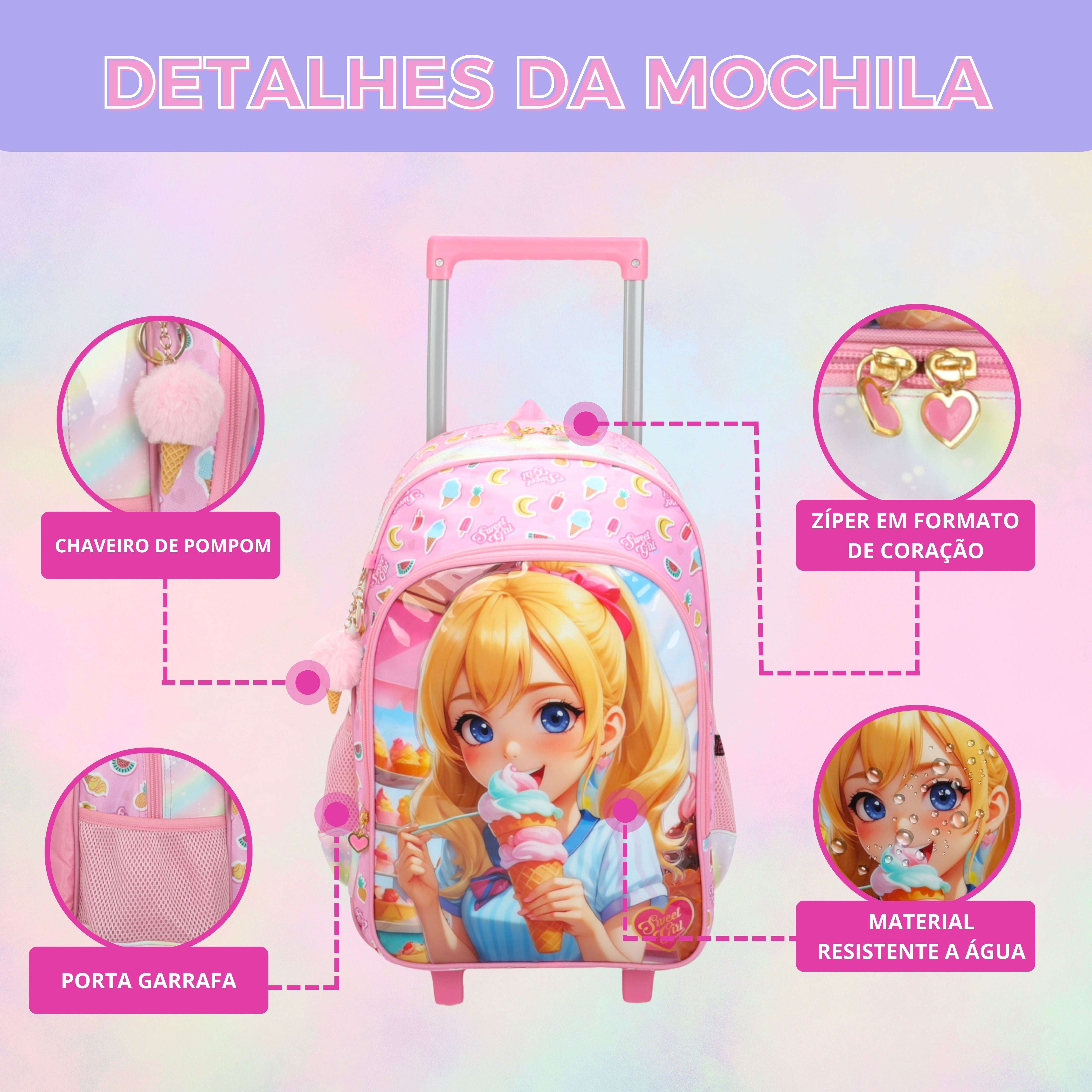 Kit Infantil Sweet Girl Ice Cream by Santino -  SGK20U