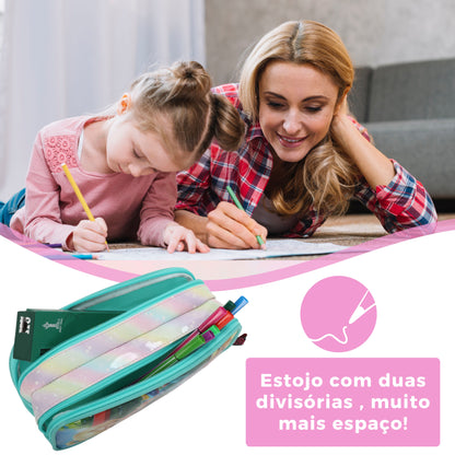 Kit Infantil Sweet Girl Park by Santino Poliéster Verde SGK21U10