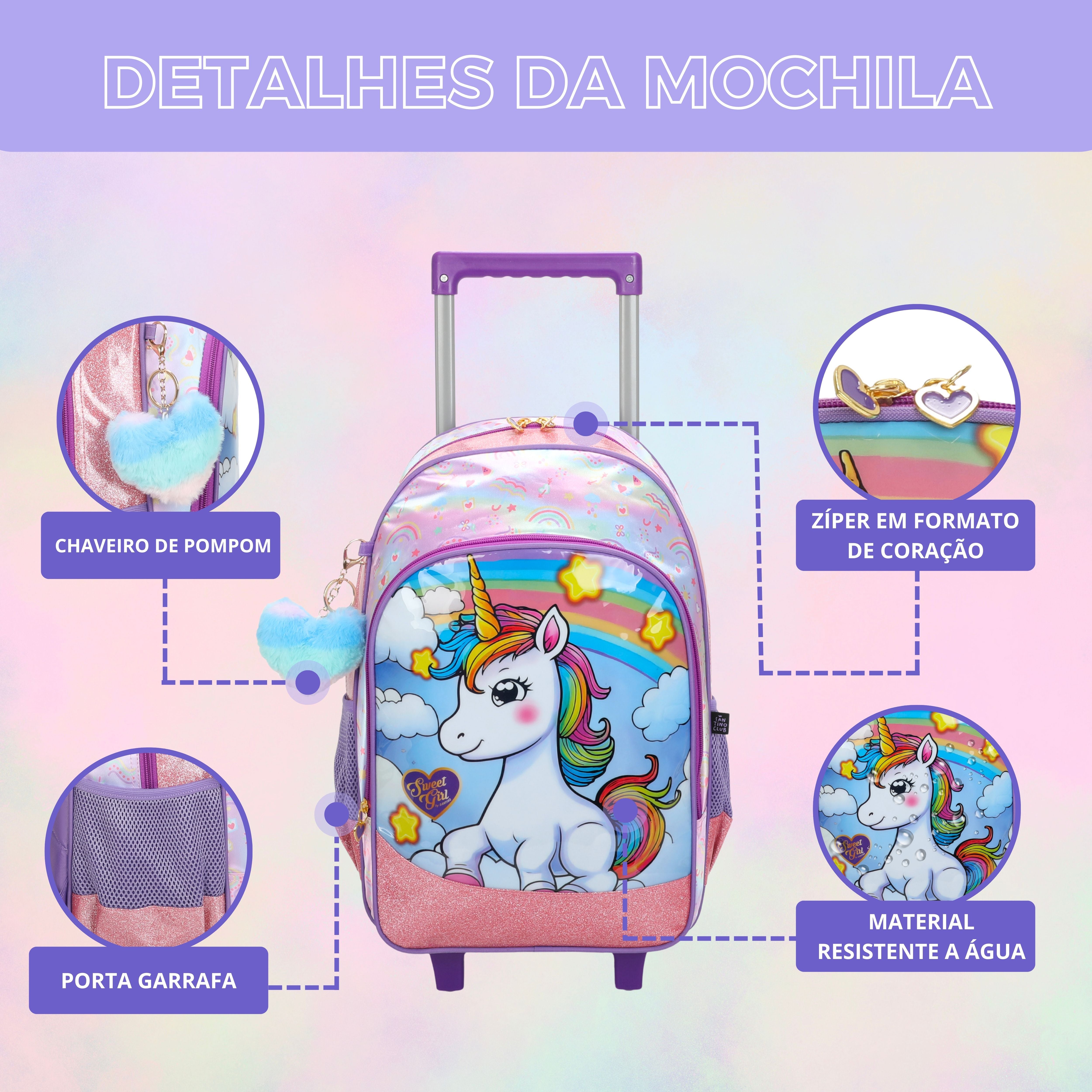 Kit Infantil Sweet Girl Unicorn by Santino - SGK22U - Lílas