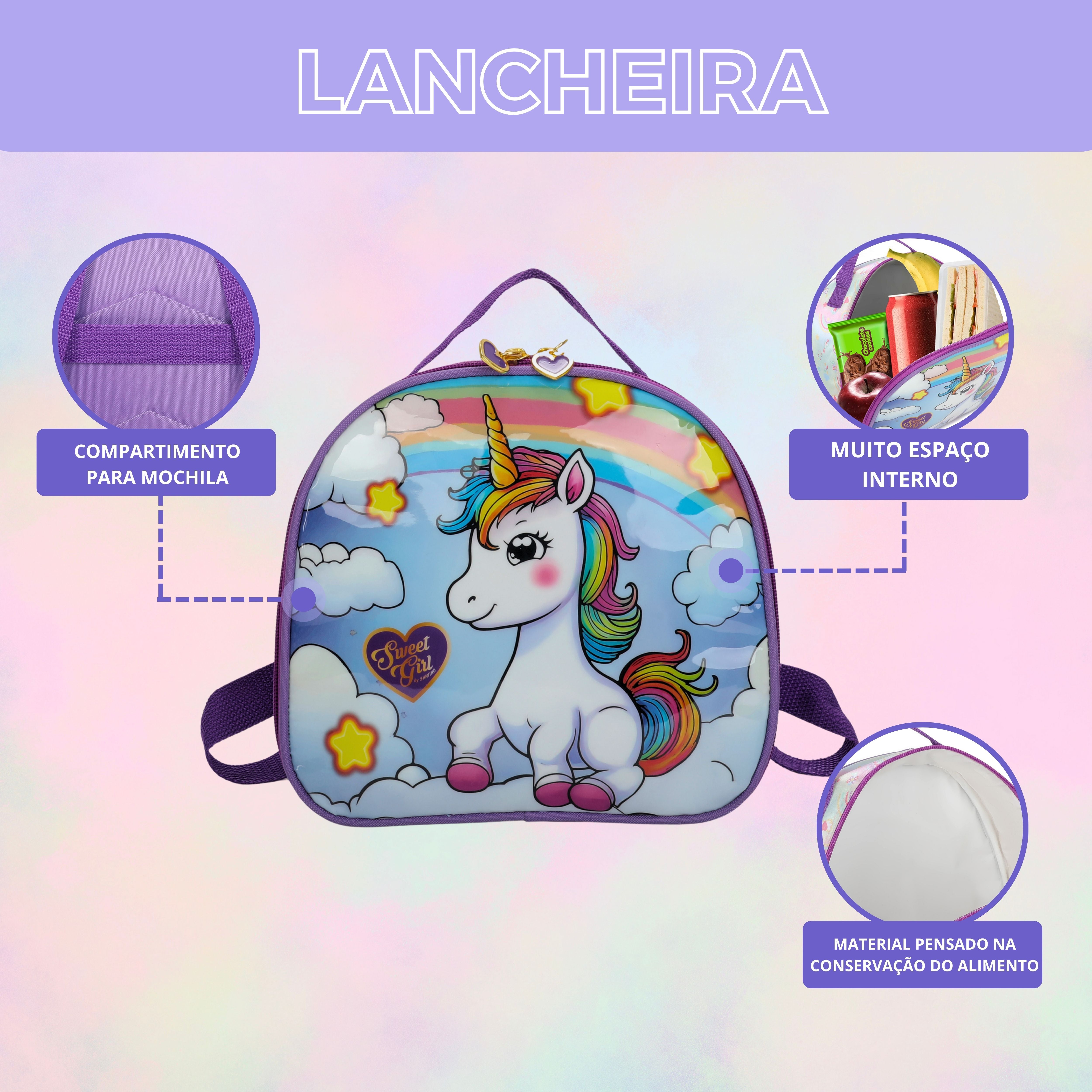 Kit Infantil Sweet Girl Unicorn by Santino - SGK22U - Lílas