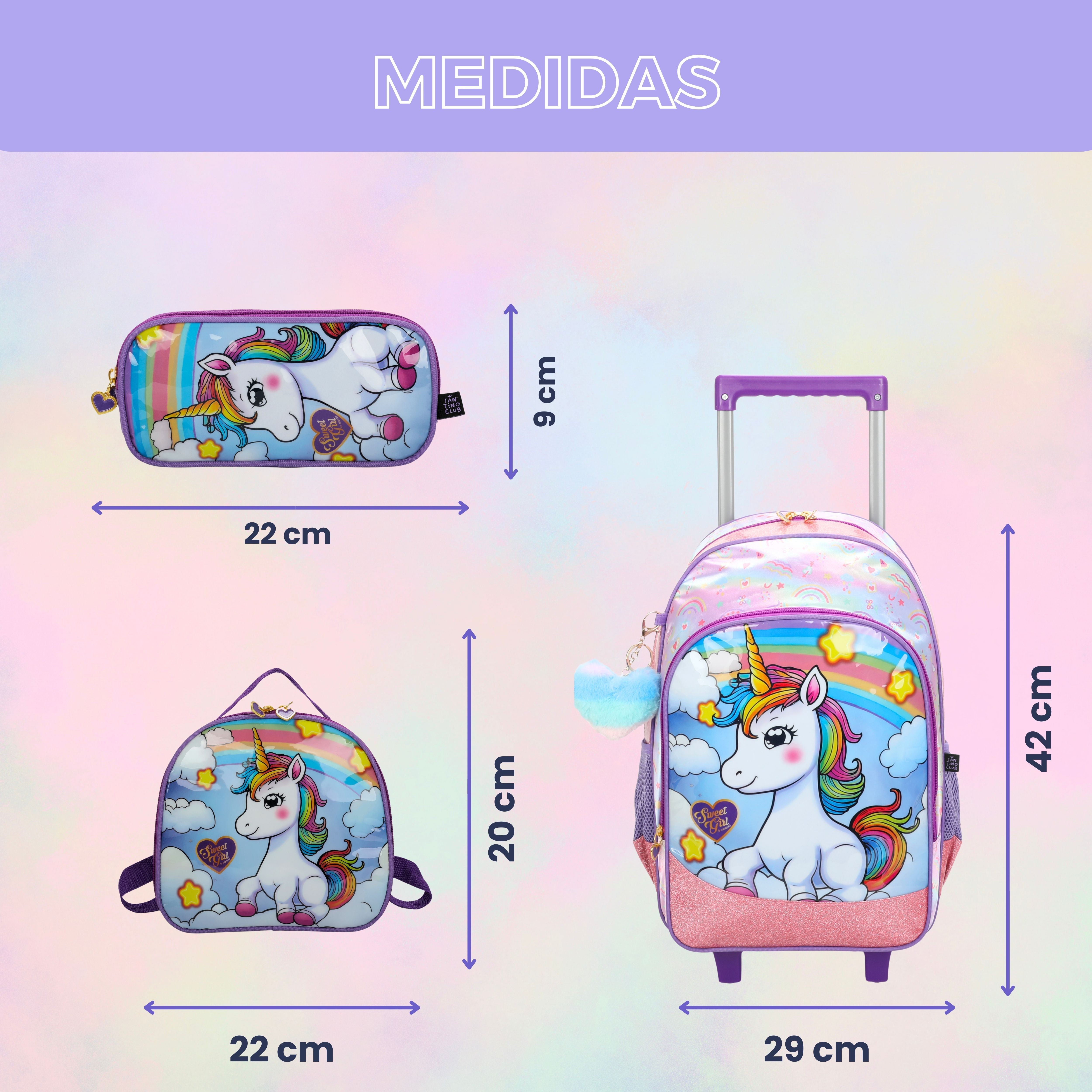 Kit Infantil Sweet Girl Unicorn by Santino - SGK22U - Lílas