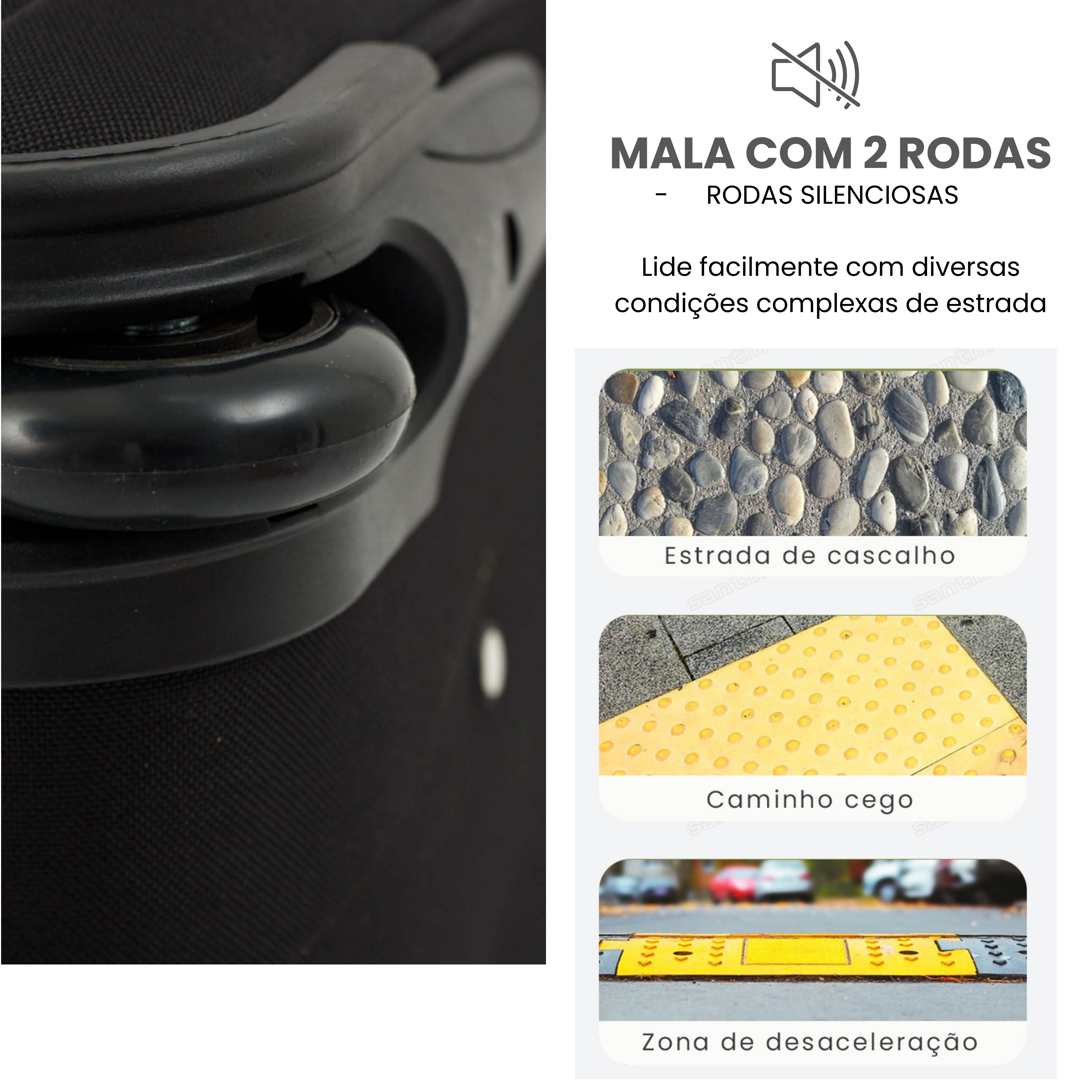 Conjunto Sacola De Viagem Dubai Poliéster 3 Peças Sant SLS3J
