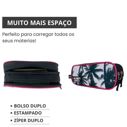Estojo Juvenil Siesta Poliéster Tripcool TCE101U05