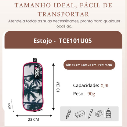 Estojo Juvenil Siesta Poliéster Tripcool TCE101U05