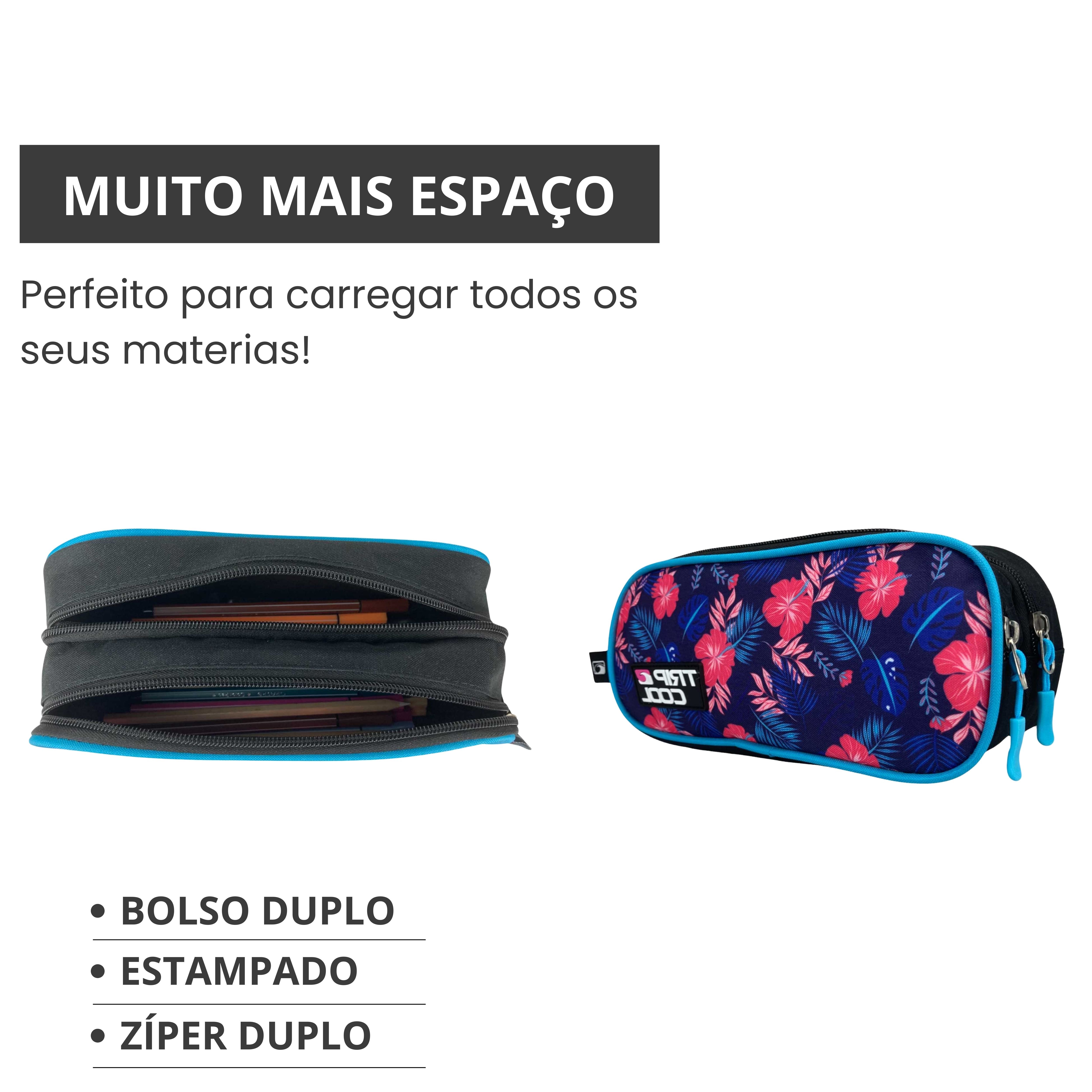 Estojo Juvenil Hanalei Poliéster Tripcool TCE102U14