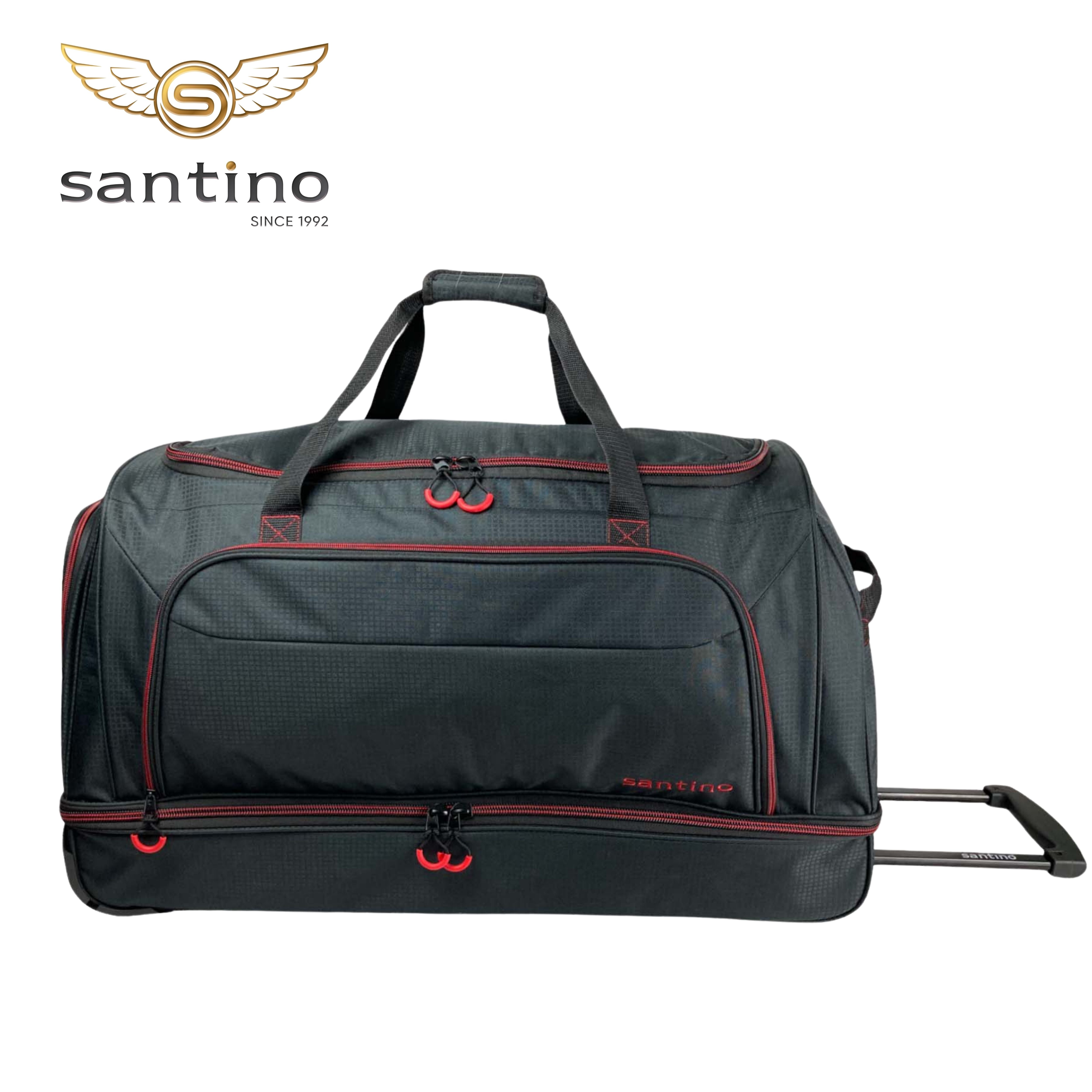 Sacola de Viagem Maiorca Poliéster Santino Preta - ZHS1U01