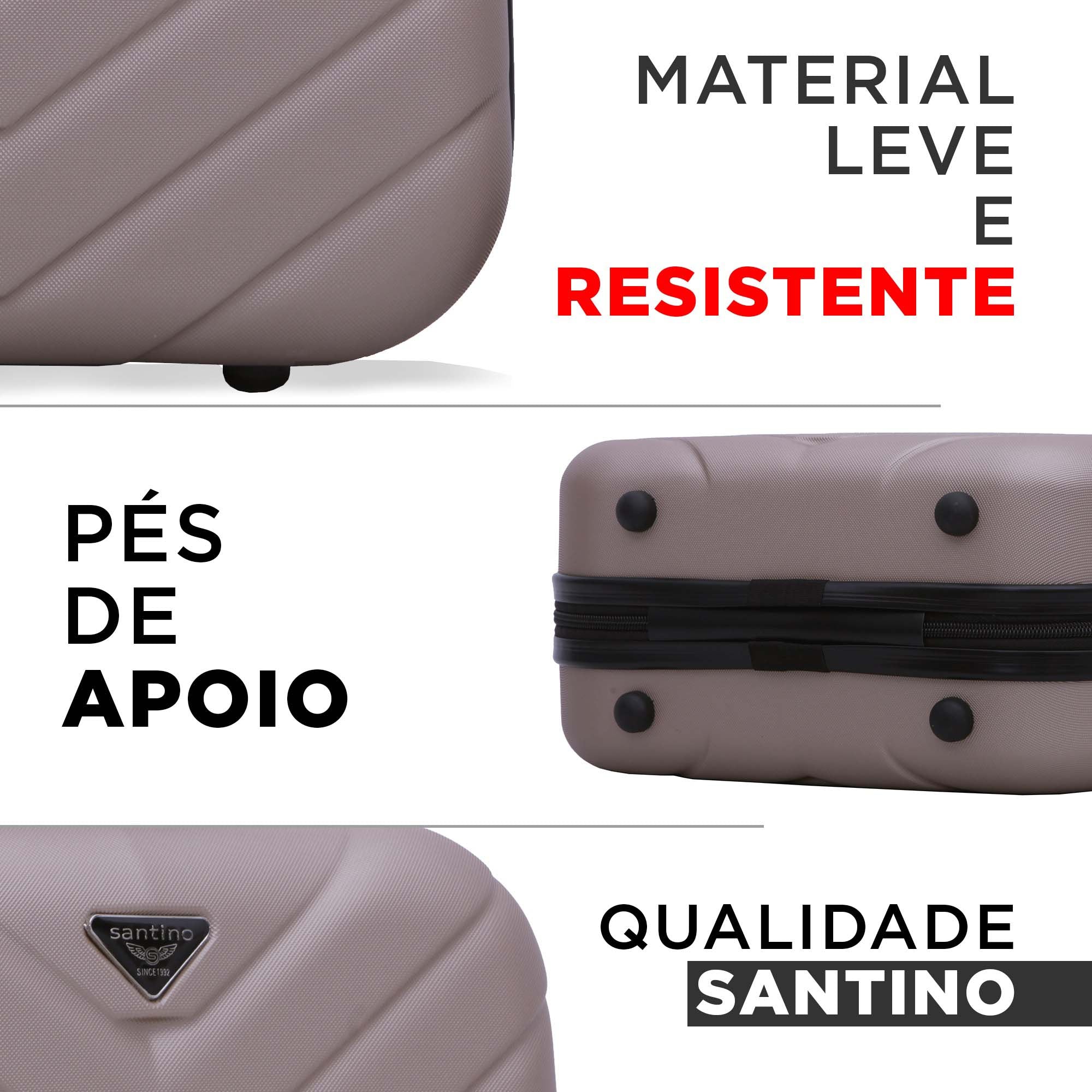 Frasqueira Boston Rígida Santino - SDF223U