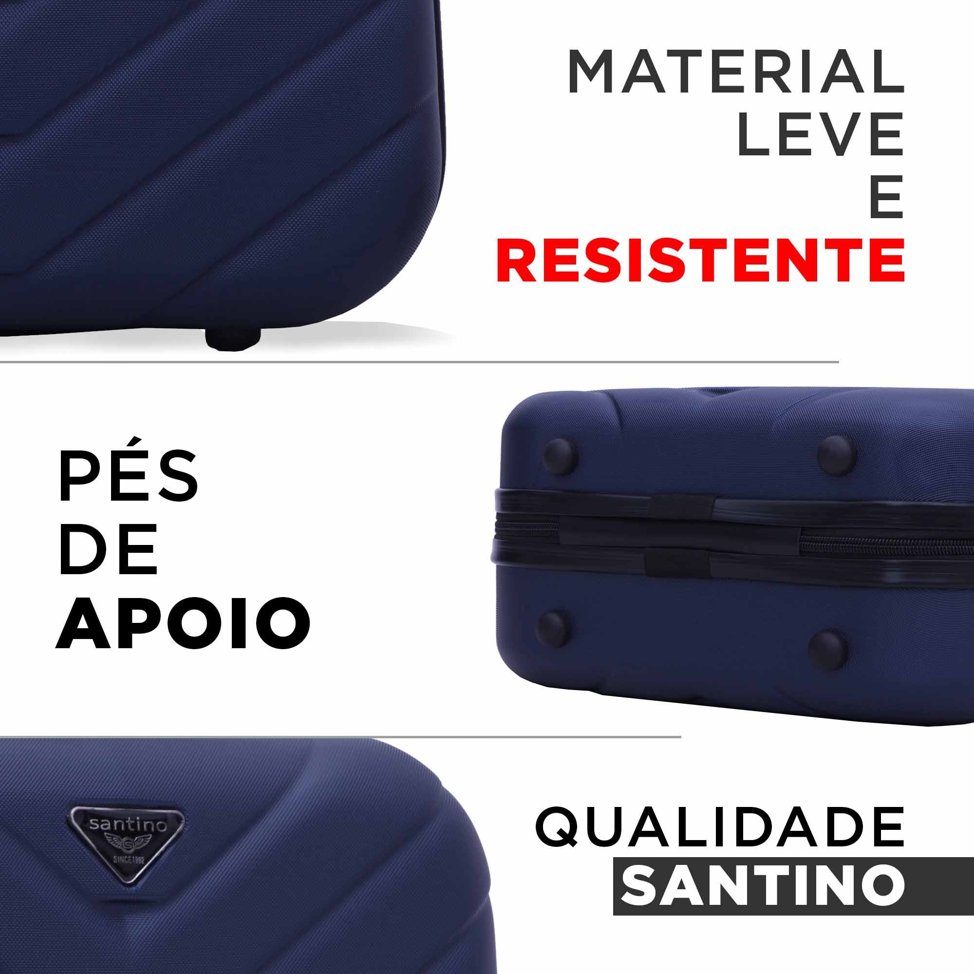 Frasqueira Boston Rígida Santino - SDF223U
