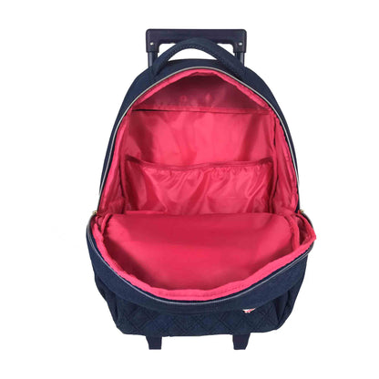 Mochila Juvenil Mar del Plata Com Rodas Lili July Preta - LJC18201