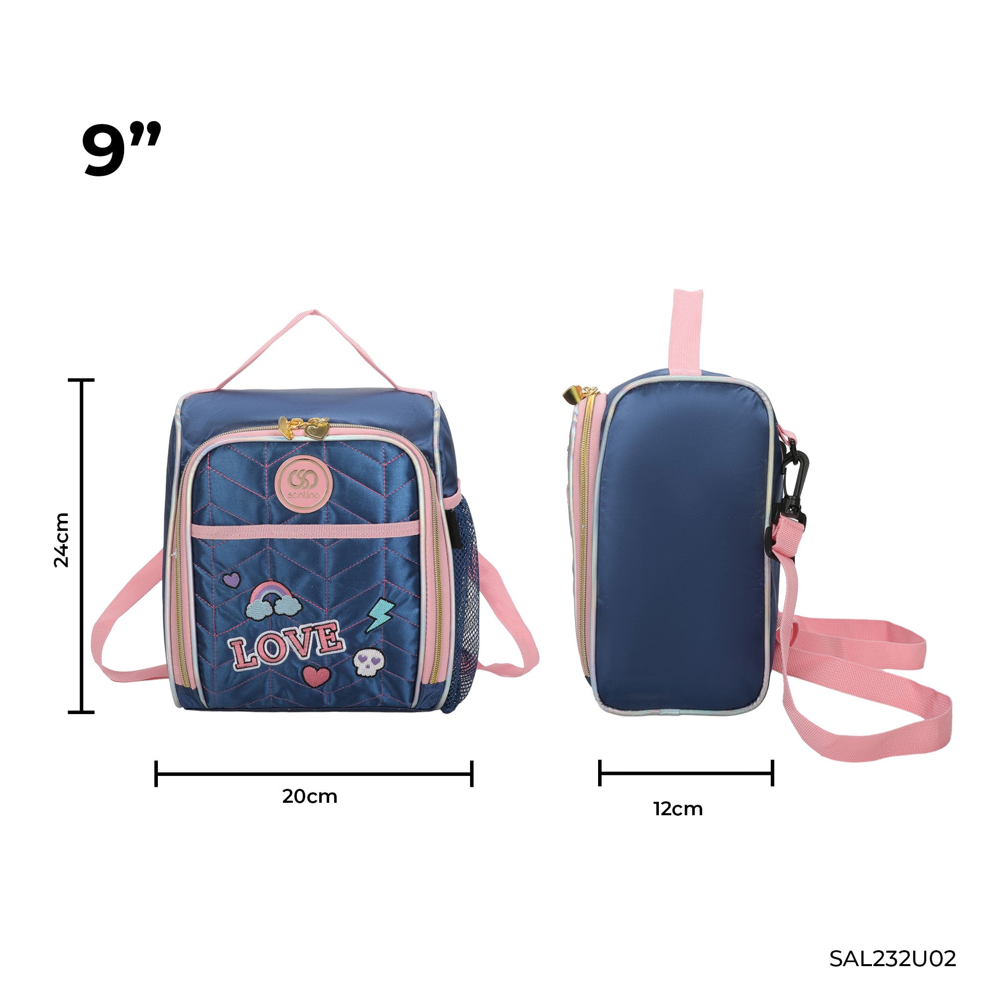 Lancheira Sweet Girl Pop Style by Santino Pol SAL232U Azul