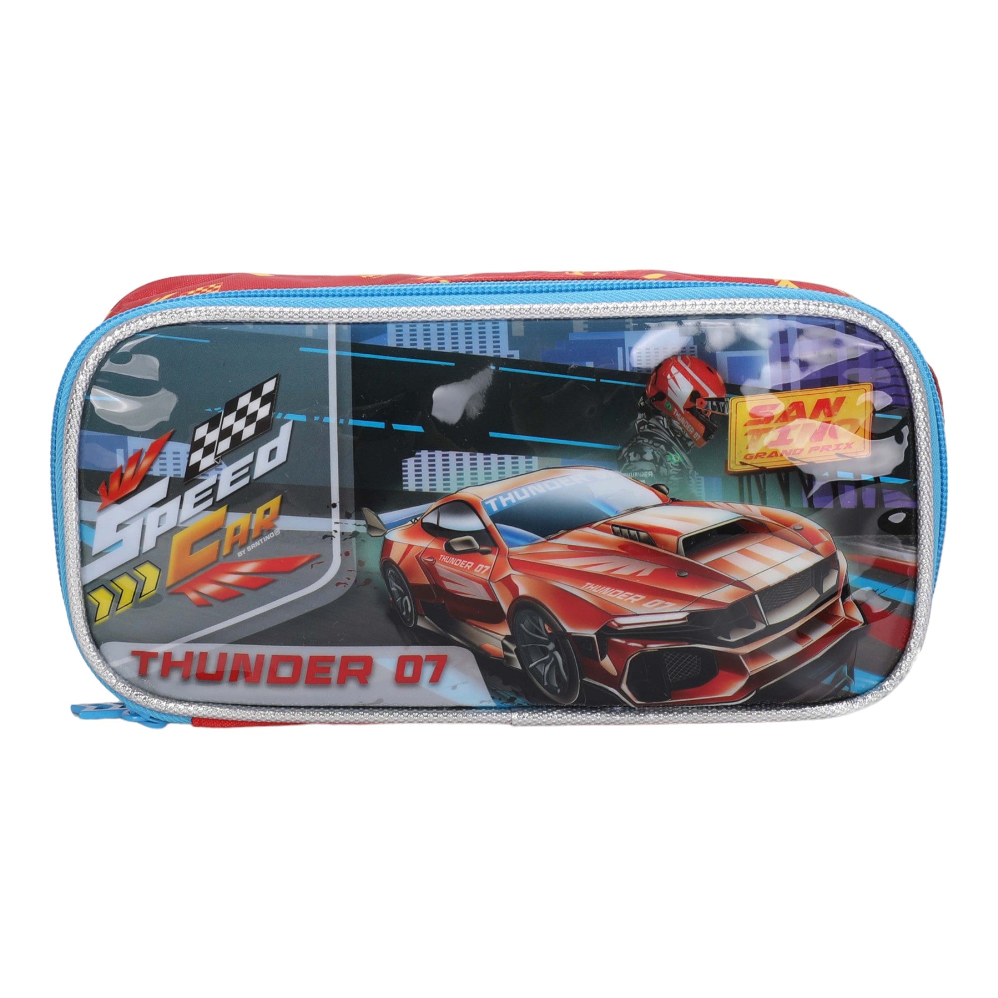 Speed ​​Car Tunning Race by Santino Polyester Kids Kit SCK11U Red