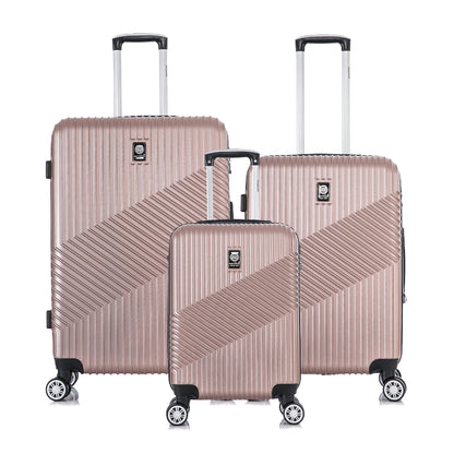 Conjunto de Malas Geometric 3 Peças Rígida 360° Santino - SAV7003J